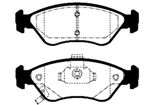 KAVO PARTS Piduriklotsi komplekt,ketaspidur BP-4002